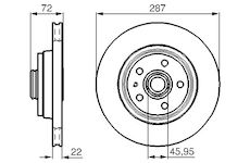 Brzdový kotouč BOSCH 0 986 478 509