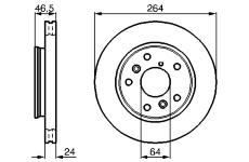 Brzdový kotouč BOSCH 0 986 478 523