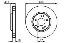 Brzdový kotouč BOSCH 0 986 478 526