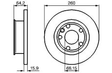 Brzdový kotouč BOSCH 0 986 478 547