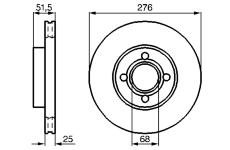 Brzdový kotouč BOSCH 0 986 478 549