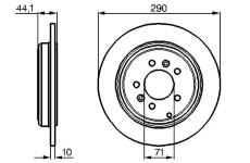 Brzdový kotouč Bosch 0986478556