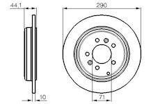 Brzdový kotouč BOSCH 0 986 478 556