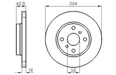 Brzdový kotouč BOSCH 0 986 478 585