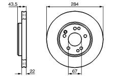 Brzdový kotouč BOSCH 0 986 478 589