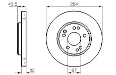 Brzdový kotouč BOSCH 0 986 478 589