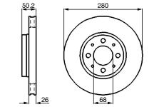 Brzdový kotouč BOSCH 0 986 478 602