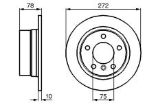 Brzdový kotouč BOSCH 0 986 478 641