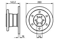 Brzdový kotouč BOSCH 0 986 478 649