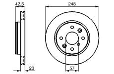 Brzdový kotouč BOSCH 0 986 478 659