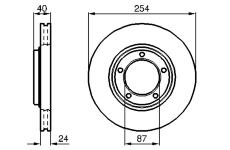 Brzdový kotouč BOSCH 0 986 478 663