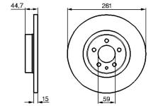 Brzdový kotouč BOSCH 0 986 478 668