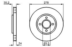 Brzdový kotouč BOSCH 0 986 478 670