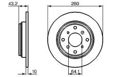 Brzdový kotouč BOSCH 0 986 478 680