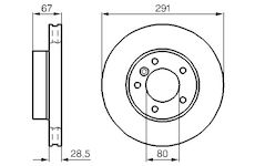 Brzdový kotouč BOSCH 0 986 478 691