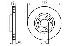 Brzdový kotouč BOSCH 0 986 478 732