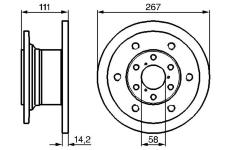 Brzdový kotouč BOSCH 0 986 478 742