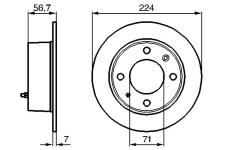 Brzdový kotouč BOSCH 0 986 478 749