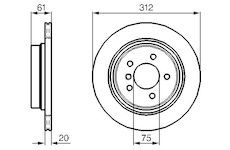 Brzdový kotouč BOSCH 0 986 478 768