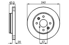 Brzdový kotouč BOSCH 0 986 478 781