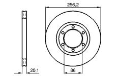 Brzdový kotouč BOSCH 0 986 478 802