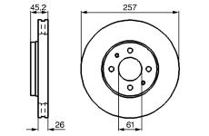 Brzdový kotouč BOSCH 0 986 478 835