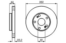 Brzdový kotouč BOSCH 0 986 478 864