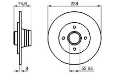 Brzdový kotouč BOSCH 0 986 478 866