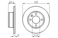 Brzdový kotouč BOSCH 0 986 478 879