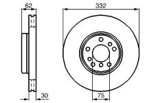 Brzdový kotouč BOSCH 0 986 478 973