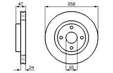 Brzdový kotouč BOSCH 0 986 478 989