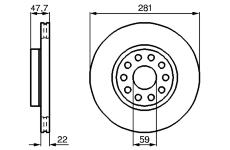 Brzdový kotouč BOSCH 0 986 478 993