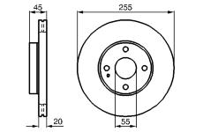 Brzdový kotouč BOSCH 0 986 478 996