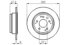 Brzdový kotouč BOSCH 0 986 479 017