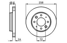 Brzdový kotouč BOSCH 0 986 479 019