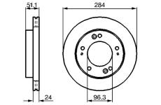 Brzdový kotouč BOSCH 0 986 479 020