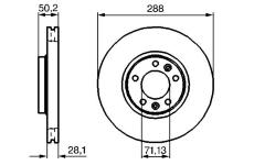 Brzdový kotouč BOSCH 0 986 479 026