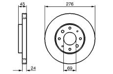 Brzdový kotouč BOSCH 0 986 479 140