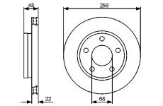 Brzdový kotouč BOSCH 0 986 479 463