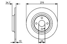 Brzdový kotouč BOSCH 0 986 479 473