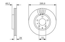 Brzdový kotouč BOSCH 0 986 479 758