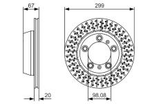 Brzdový kotouč BOSCH 0 986 479 A09