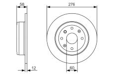 Brzdový kotouč BOSCH 0 986 479 A56