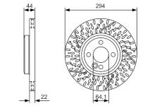 Brzdový kotouč BOSCH 0 986 479 A69