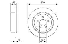 Brzdový kotouč BOSCH 0 986 479 A79