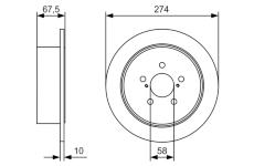 Brzdový kotouč BOSCH 0 986 479 A82