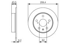 Brzdový kotouč BOSCH 0 986 479 C44