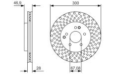 Brzdový kotouč BOSCH 0 986 479 D05