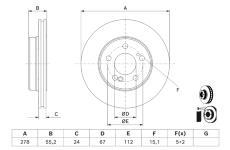 Brzdový kotouč BOSCH 0 986 479 D60