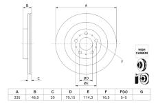 Brzdový kotúč BOSCH 0 986 479 J78